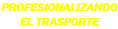 PROFESIONALIZANDO EL TRASPORTE